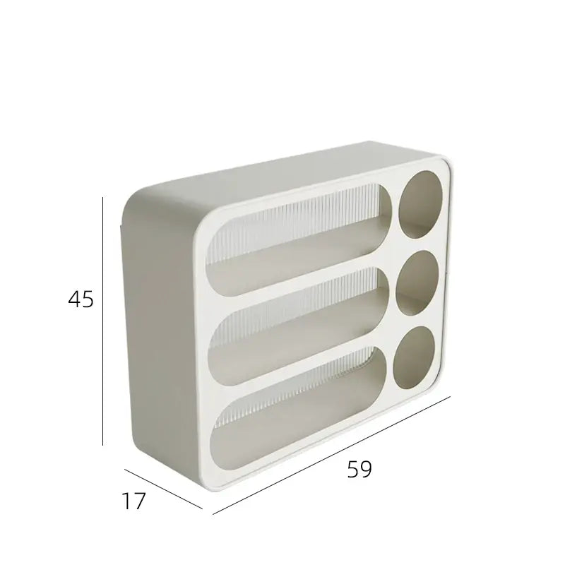 9-Compartment Metal Mug Rack
