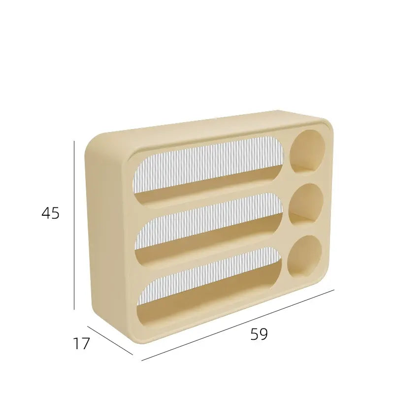 9-Compartment Metal Mug Rack