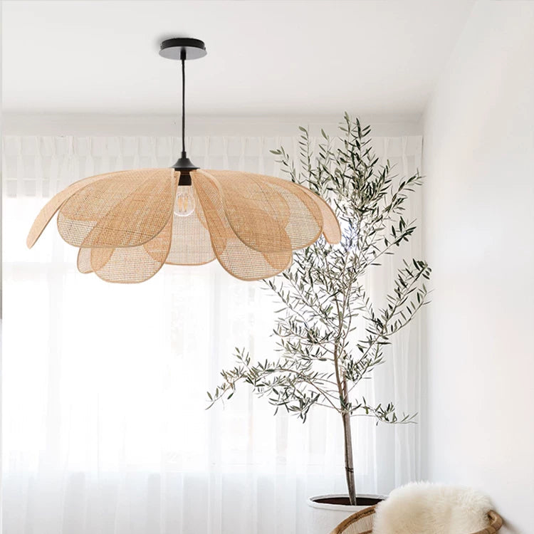 Vine Woven Petal Pendant Light-GQ16
