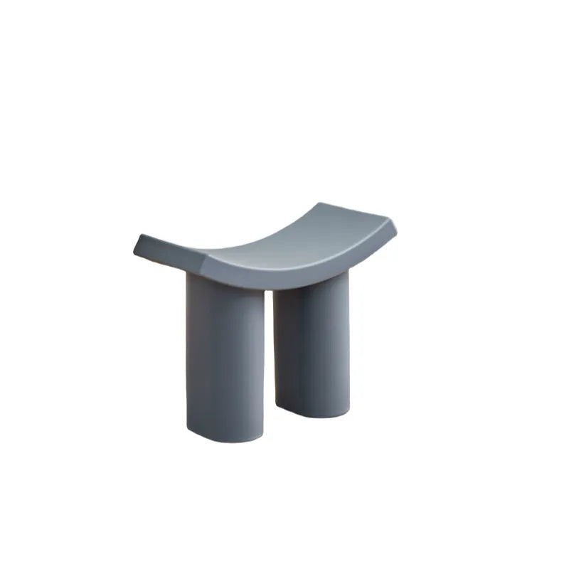 Curved Plastic Shoe-Changing Stool