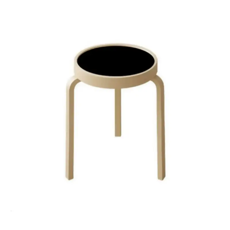 Stackable Round Wooden Stool