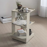 3-Tier Iron Snack Storage Cart with Wheels