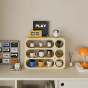9-Compartment Metal Mug Rack