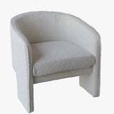 MOMO Scandinavian Sofa Chair | Barrel Tub Chair | Velvet Upholstered Lounge Armchair - alternate view 2