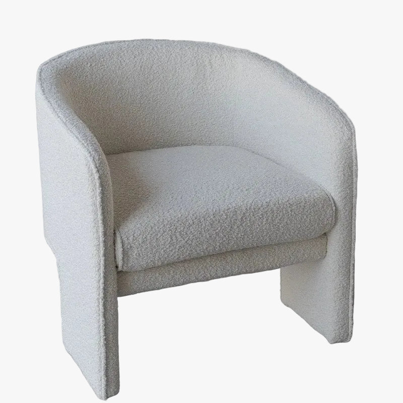 MOMO Scandinavian Sofa Chair | Barrel Tub Chair | Velvet Upholstered Lounge Armchair - alternate view 2
