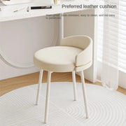 MOMO Makeup Vanity Stool | Upholstered Dressing Stool with Optional 360° Swivel - alternate view 5