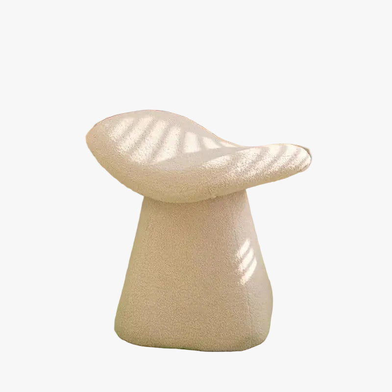 MOMO Mushroom Stool | Bouclé Upholstered Accent Stool | Footrest & Shoe-Changing Bench - alternate view 2