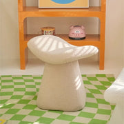 MOMO Mushroom Stool | Bouclé Upholstered Accent Stool | Footrest & Shoe-Changing Bench - alternate view 3