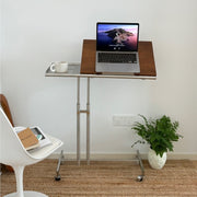 MOMO Lifting Side Table | Height-Adjustable & Tilt-Top | Rolling Laptop & Reading Stand - alternate view 4