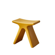 MOMO Low Stool | X-Form Sculptural Accent Stool | Multi-Color Molded Seat - alternate view 12
