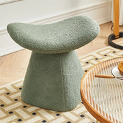 MOMO Mushroom Stool | Bouclé Upholstered Accent Stool | Footrest & Shoe-Changing Bench - alternate view 13