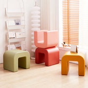 MOMO Arch Plastic Stool | U-Form Sculptural Low Stool | Indoor & Outdoor Accent Seat - alternate view 3