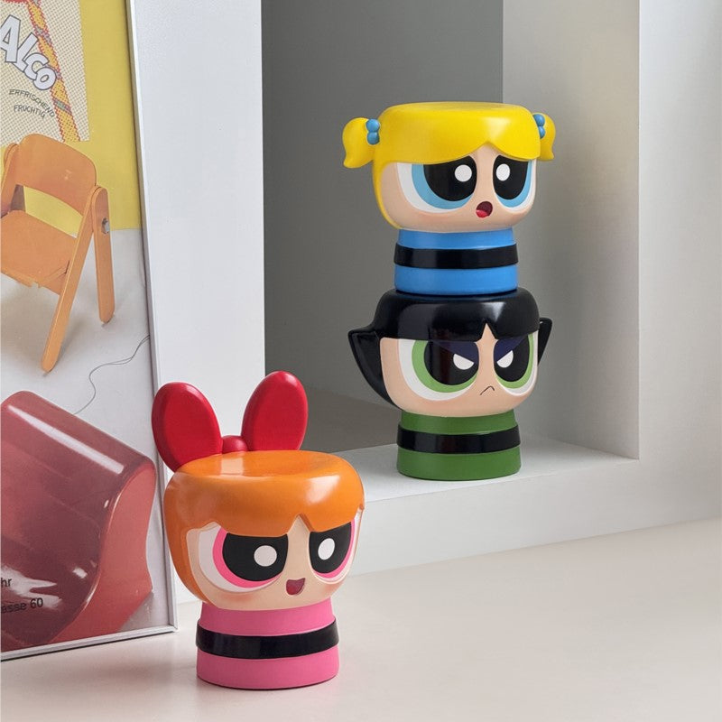 MOMO Cartoon Low Stool | Character Head Stool | Kids Shoe-Changing Bench & Room Decor - alternate view 4