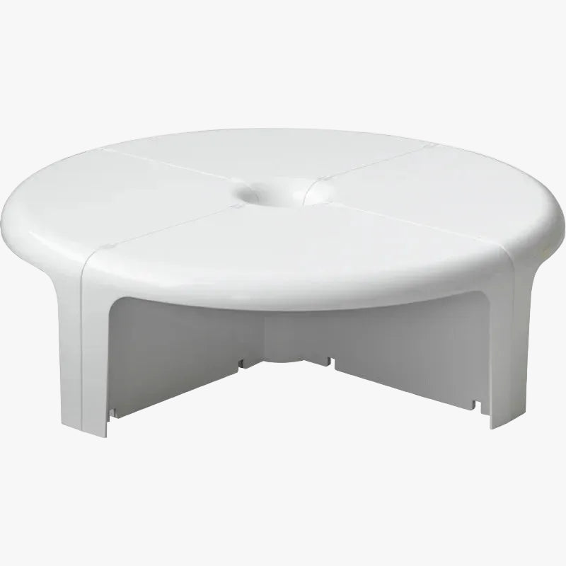 MOMO Splicing Combination Coffee Table | 100cm Round Resin Low Table | Modular Petal Design - alternate view 2