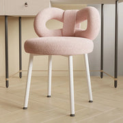 MOMO Bowknot Makeup Chair | Upholstered Vanity Chair with Sculptural Backrest - alternate view 6