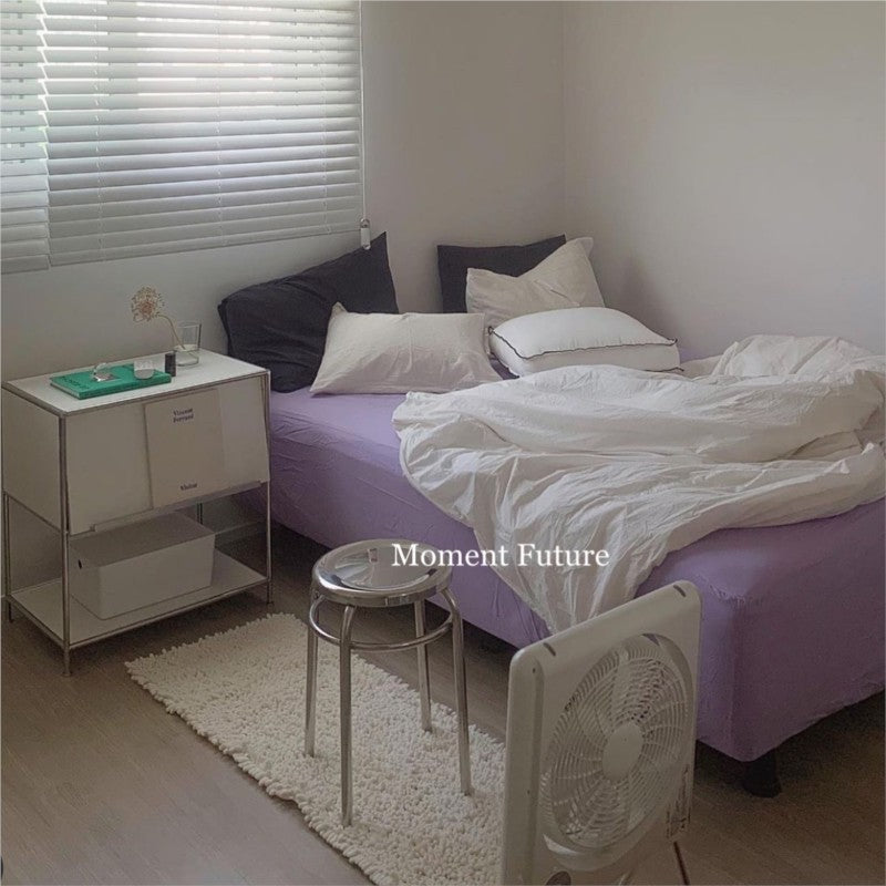 MOMO Stainless Steel Stool | Mirror-Polished Round Seat | Minimalist Accent Stool - alternate view 7
