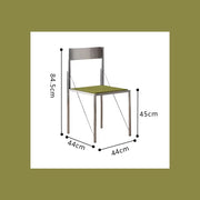 MOMO Stainless Steel Dining Chair | Colorful Minimalist Chair for Dining Room & Kitchen - alternate view 14