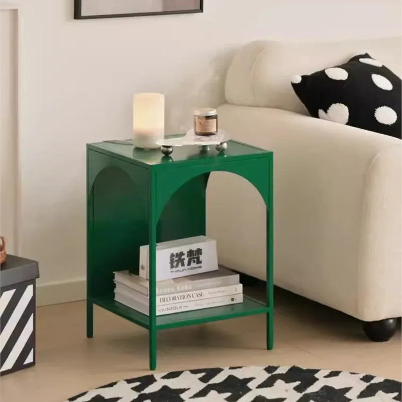 MOMO Living Room Side Shelf Bedroom Bedside Small Coffee Table