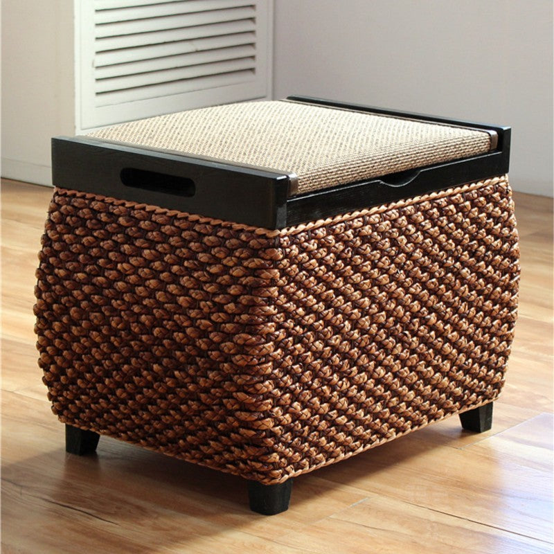 MOMO Rattan Storage Stool