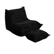 MOMO Caterpillar Sofa | Corduroy Floor Lounge Chair with Ottoman | Lazy Sofa Bed - alternate view 15
