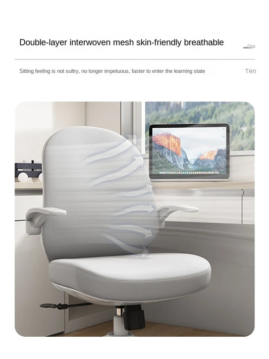 MOMO Mesh Ergonomic Study Chair | Flip Armrests | Optional Footrest - alternate view 11