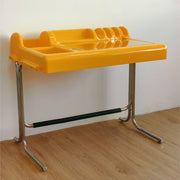 MOMO Retro-Futurist Vanity Desk | Molded ABS Organizer Top with Chrome Cantilever Base - alternate view 8