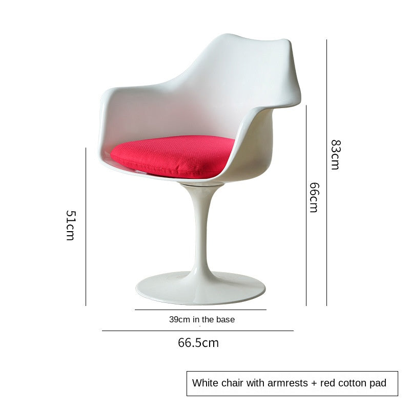 MOMO Tulip Dining Chair | Swivel Pedestal | With or Without Armrest | 3 Colors - alternate view 10