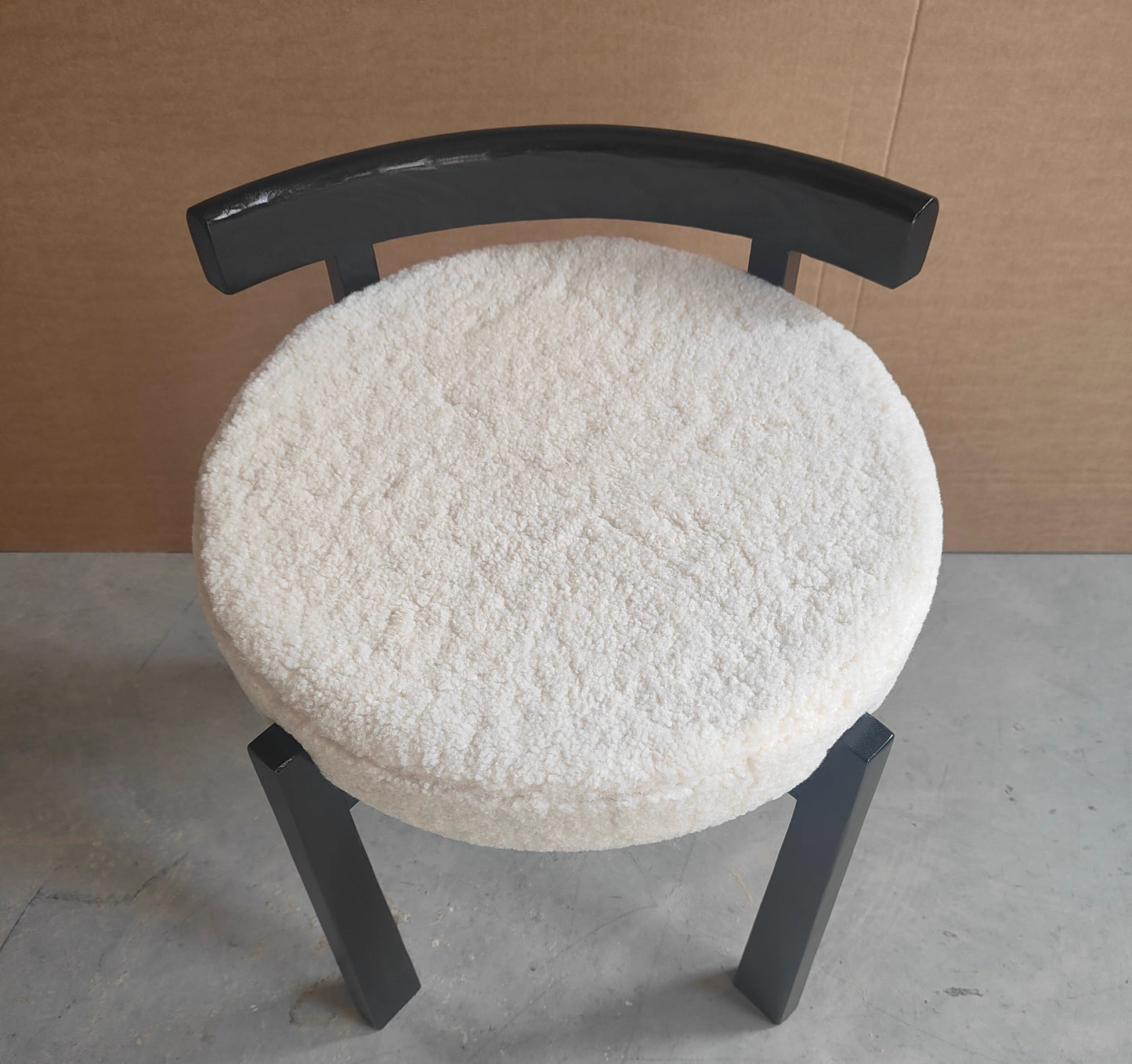 MOMO Solid Wood Vanity Stool