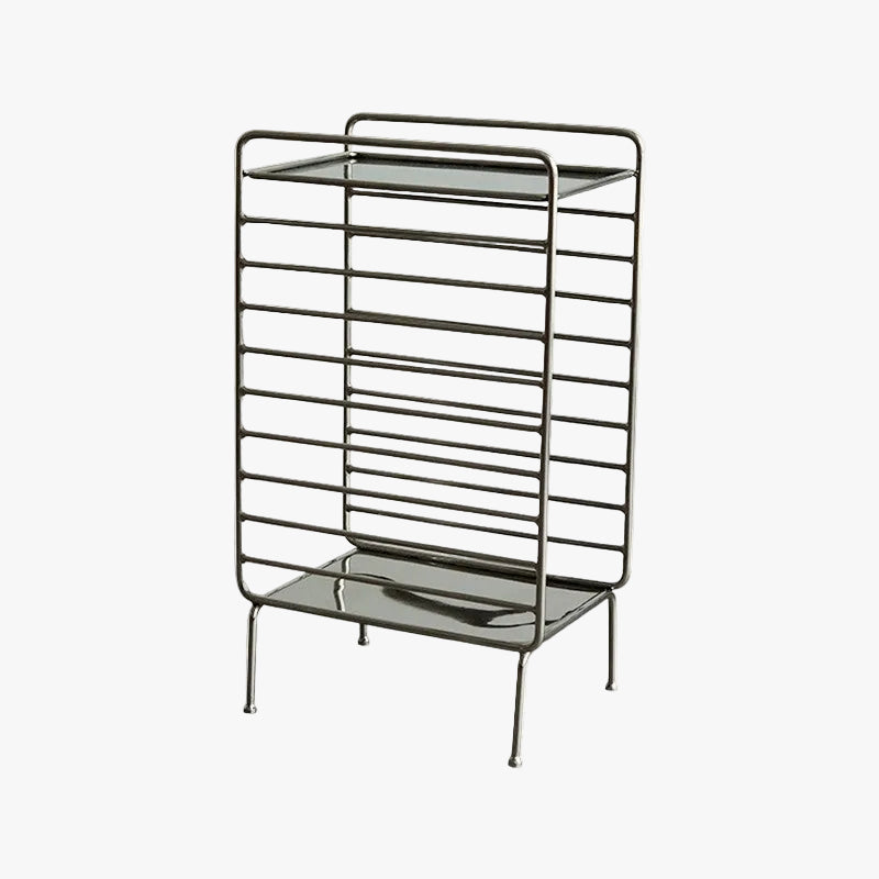 MOMO Iron Small Tea Table | Multi-Tier Wire Side Table | Compact Sofa & Bedside Stand - alternate view 2