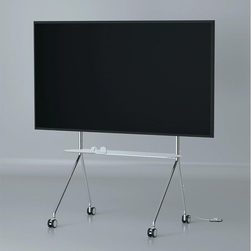 MOMO Stainless Steel Mobile Television Stands | 43–70 Inch | Adjustable VESA 200–600mm Rolling Stand - alternate view 5