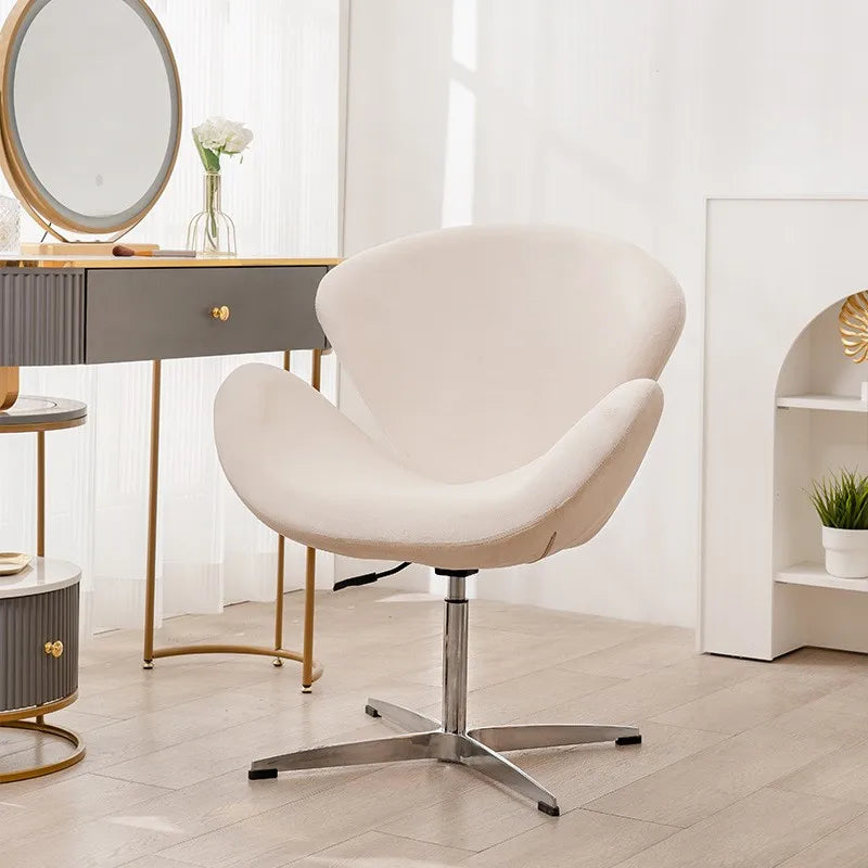 MOMO Swivel Lift Accent Chair | Fabric, Cashmere & PU Leather | 15 Colors