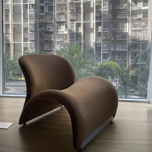 MOMO M-Shape Lounge Chair | Sculptural Foam Single Chair for Living Room & Balcony - alternate view 5