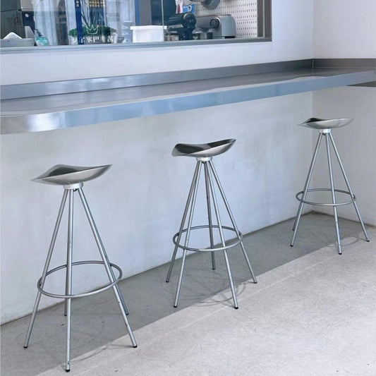 MOMO Jamaica Bar Stool | Retro Swivel Stainless Steel Counter Stool - alternate view 4