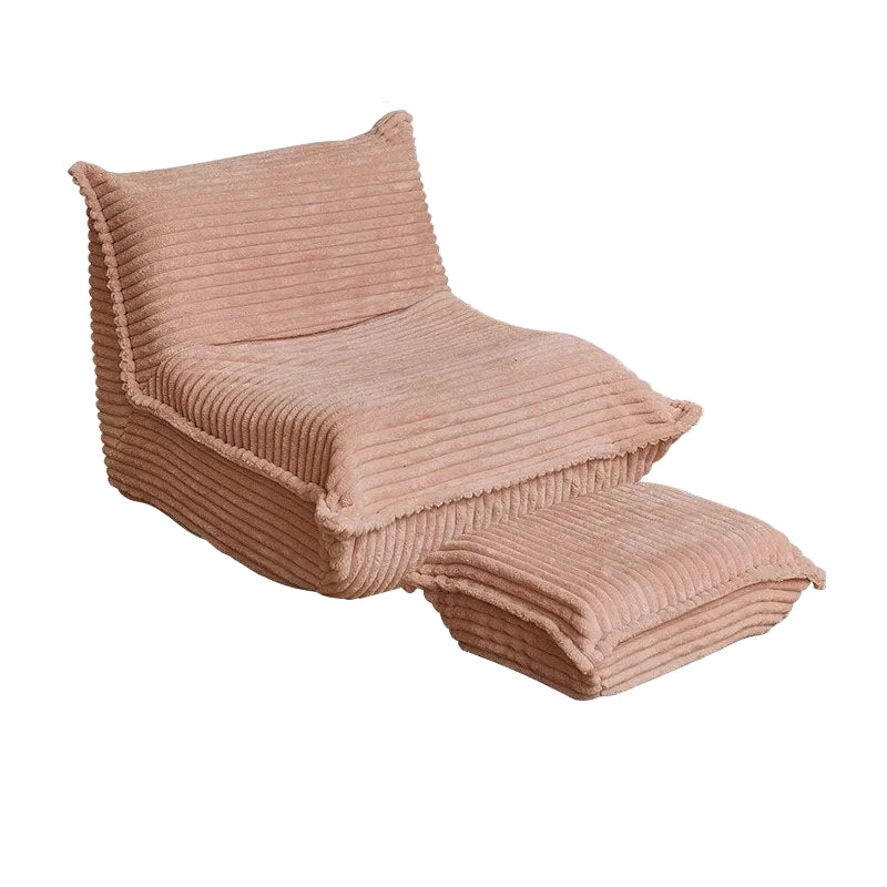 MOMO Caterpillar Sofa | Corduroy Floor Lounge Chair with Ottoman | Lazy Sofa Bed - alternate view 16