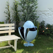 MOMO Dinosaur Egg Trash Can | Sculptural Standing Waste Bin | 2 Sizes - alternate view 4