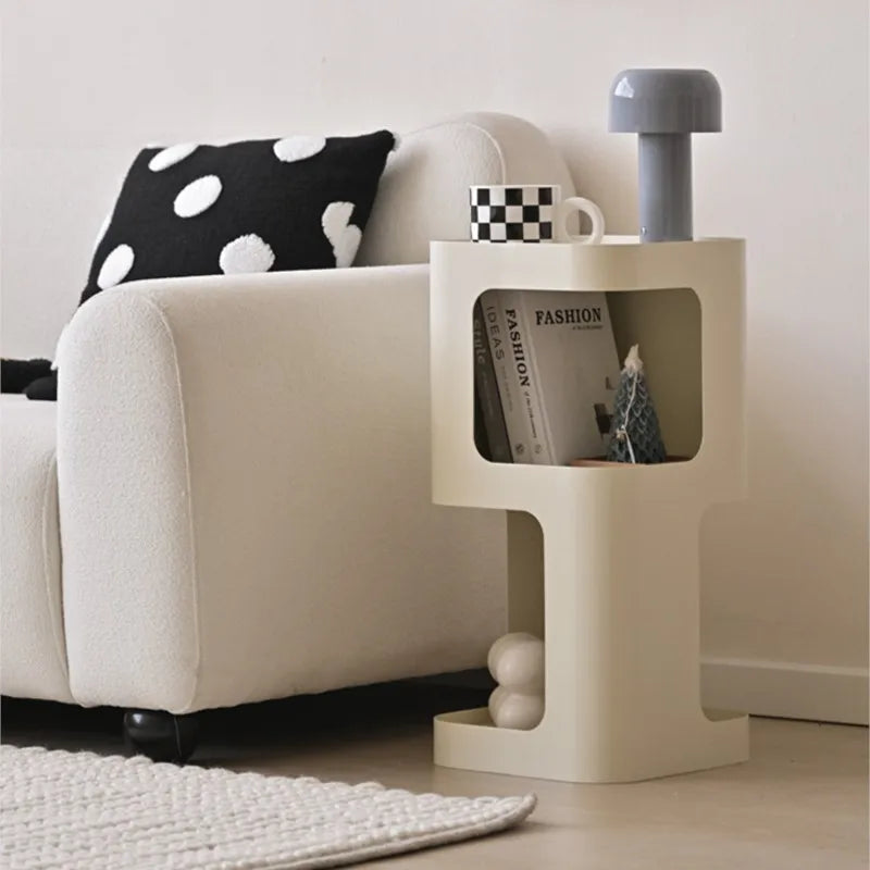 MOMO Sculptural Iron Side Cabinet | Open Display Niche | 3 Colors