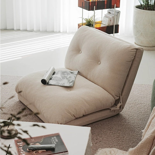MOMO Folding Lazy Sofa Chair | 42-Level Adjustable Recliner | Plush Floor Lounger - alternate view 6