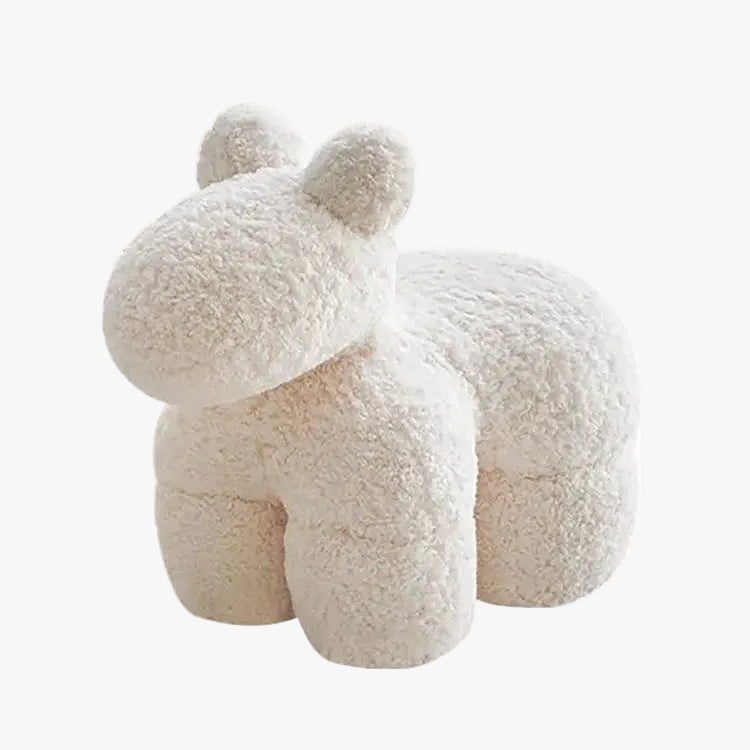 MOMO Boucle Pony Stool | Sculptural Animal Seat | 3 Colors - alternate view 2
