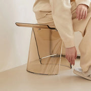 MOMO Butterfly Stool | Transparent Acrylic Sculptural Low Stool | Danish Design-Inspired Accent Seat - alternate view 6