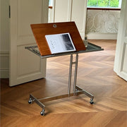 MOMO Lifting Side Table | Height-Adjustable & Tilt-Top | Rolling Laptop & Reading Stand