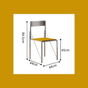 MOMO Stainless Steel Dining Chair | Colorful Minimalist Chair for Dining Room & Kitchen - alternate view 15