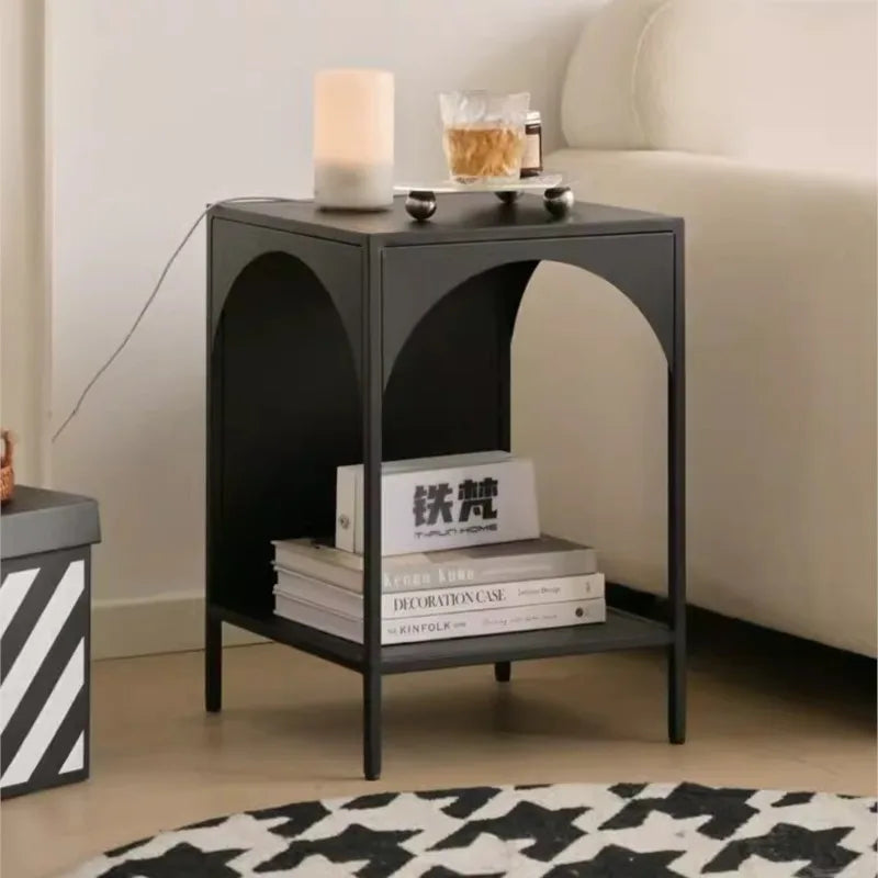 MOMO Living Room Side Shelf Bedroom Bedside Small Coffee Table