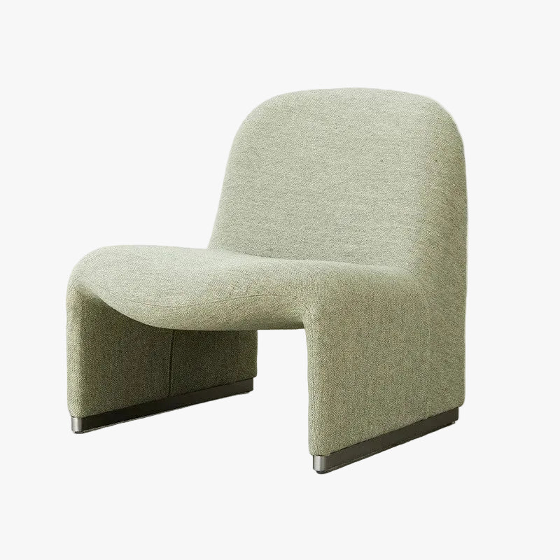 MOMO Hill Sofa Chair | Low-Profile Upholstered Lounge Chair | Bauhaus Accent Armless Chair - alternate view 2