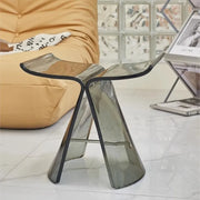 MOMO Butterfly Stool | Transparent Acrylic Sculptural Low Stool | Danish Design-Inspired Accent Seat - alternate view 7