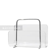 MOMO Acrylic Bookshelf | Metal Frame & Transparent Shelves | Desk Organizer - alternate view 2