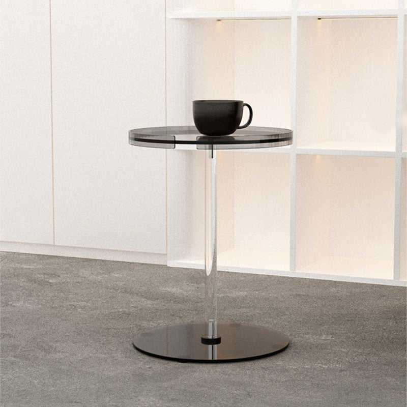MOMO Acrylic Bedside Table | Round Pedestal | 4 Colors