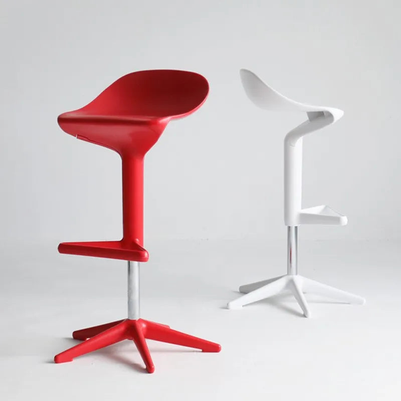 MOMO Sculpted ABS Swivel Bar Stool | Height-Adjustable with Footrest