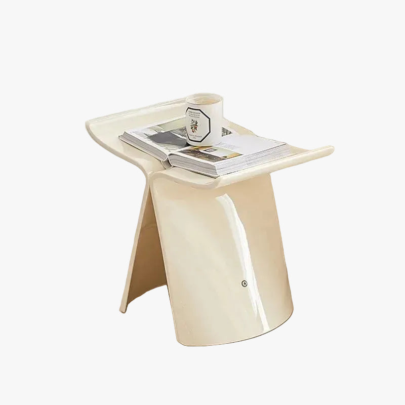 MOMO Butterfly Stool | Transparent Acrylic Sculptural Low Stool | Danish Design-Inspired Accent Seat - alternate view 2