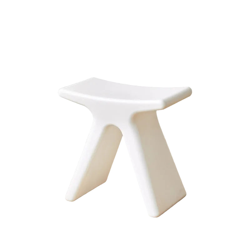 MOMO Low Stool | X-Form Sculptural Accent Stool | Multi-Color Molded Seat - alternate view 11
