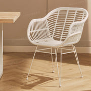 MOMO Rattan Outdoor Chair | PE Rattan & Iron Frame | Patio Balcony Leisure Armchair - alternate view 6